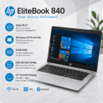 HP EliteBook 840 G4 - Core i5 7300U / 2.6 GHz -14″ TN 1920 x 1080 (Full HD) 8GB Ram 256 SSD Refurbished - Image 2