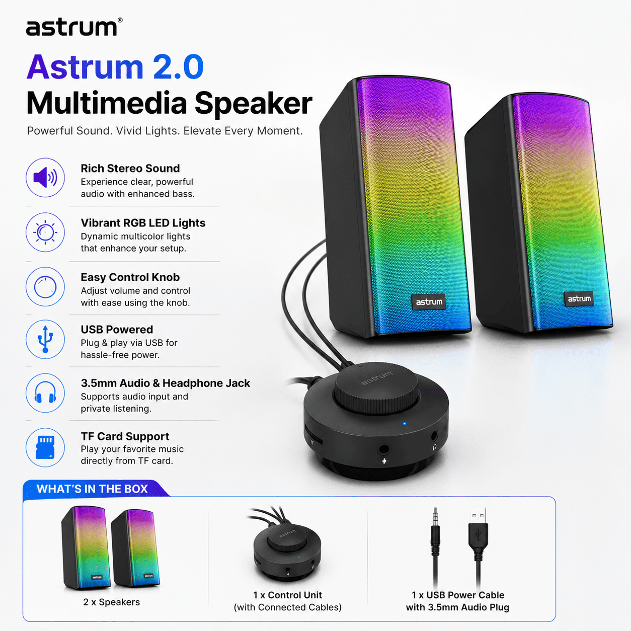 Astrum 2.0 Multimedia Speaker - Image 2