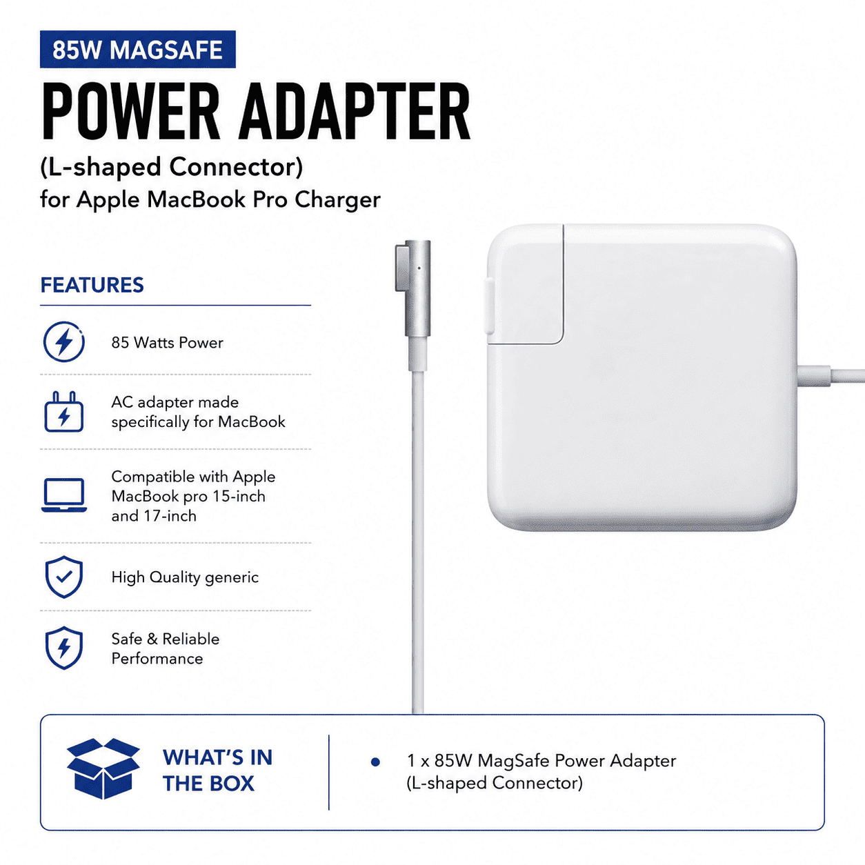MacBook Charger MagSafe - White Replacement Charger - Image 2