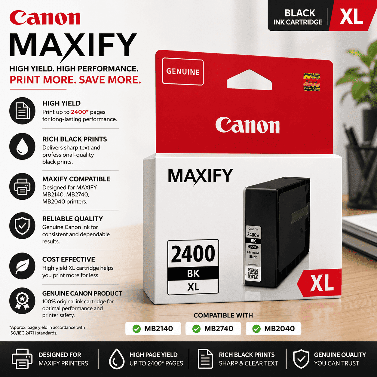 Canon 2400XLBK (Compatible) - Image 2