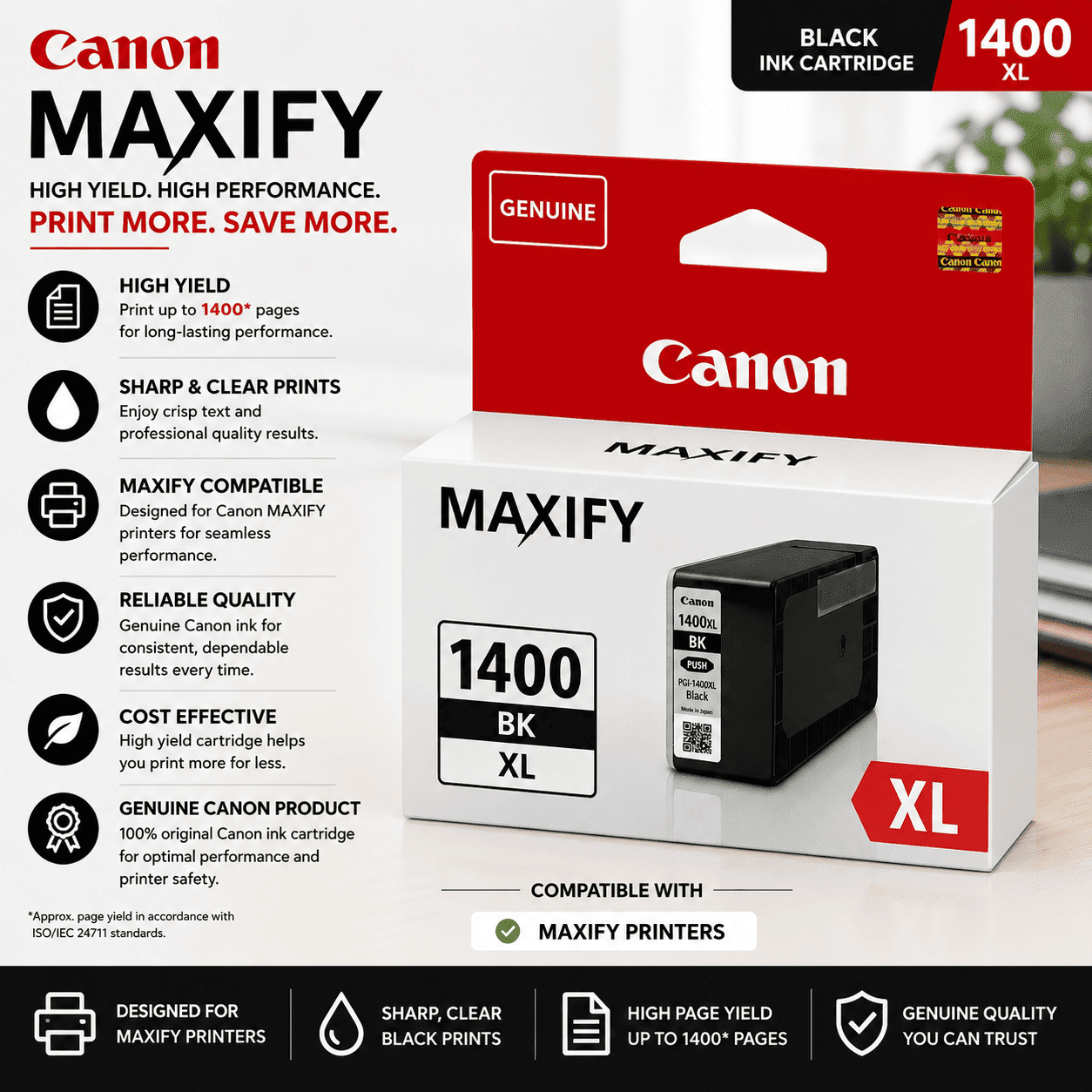 Canon XL1400 BLK (Compatible) - Image 2