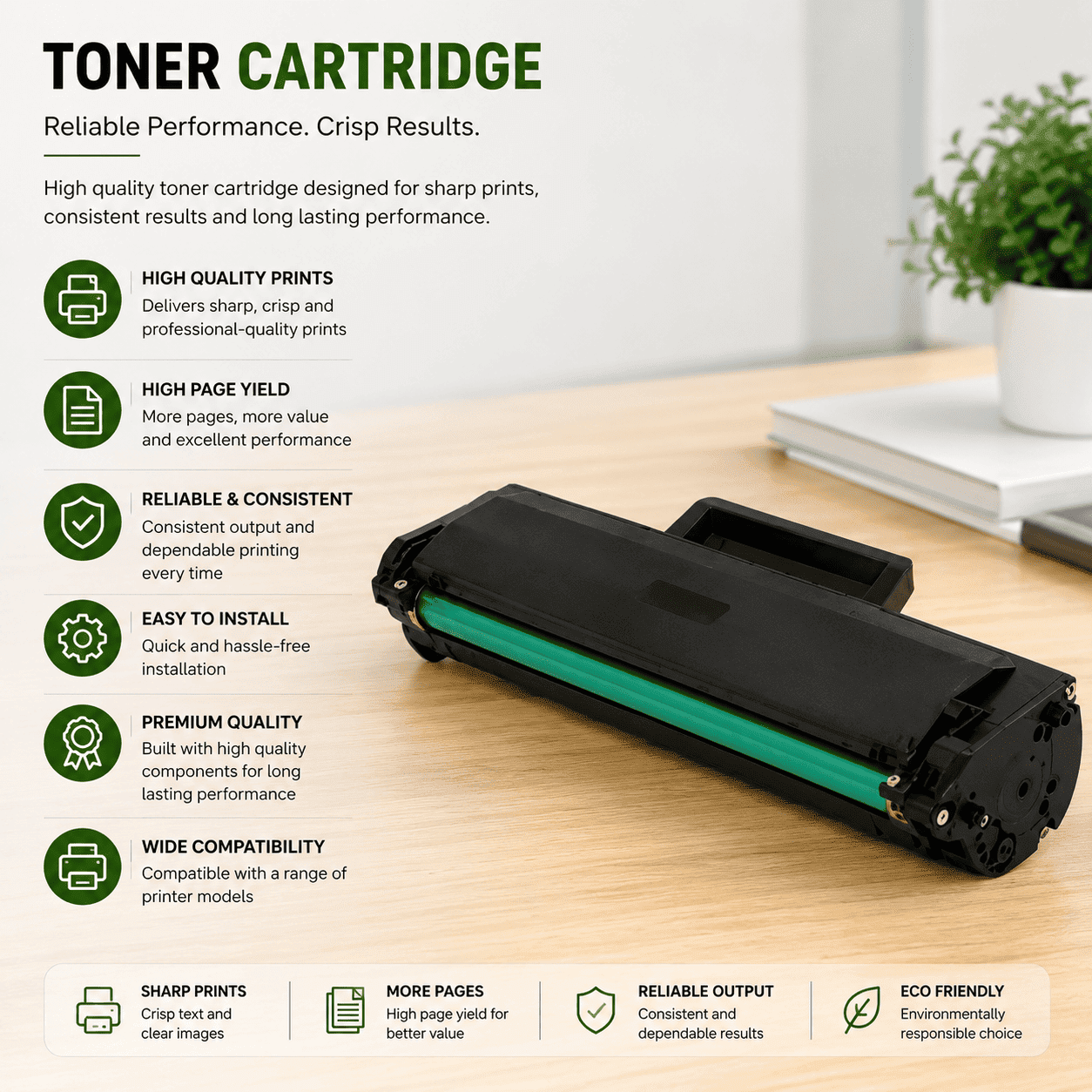 Samsung 104S Black Toner Cartridge (Compatible) - Image 2