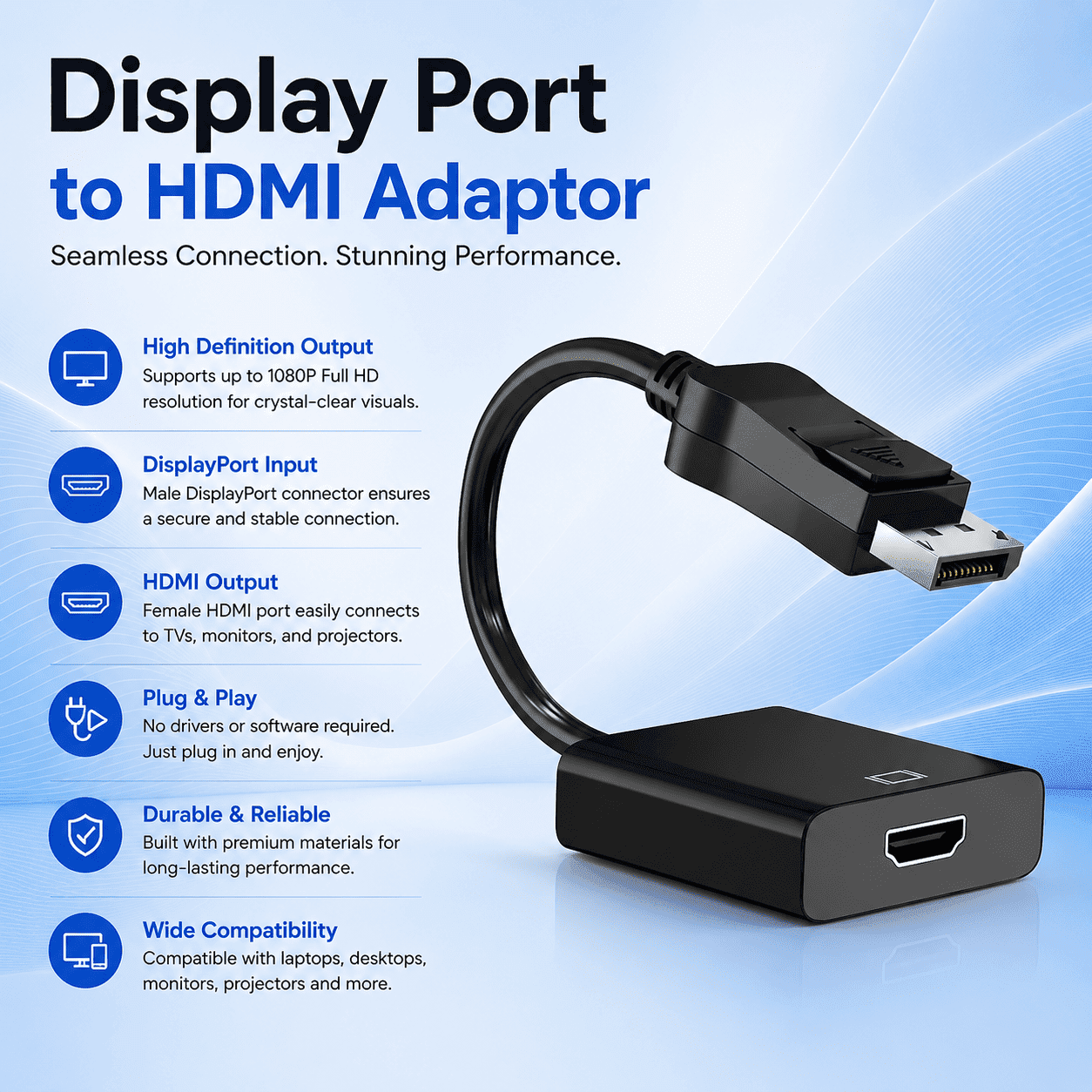 Display Port to HDMI Adaptor - Image 2