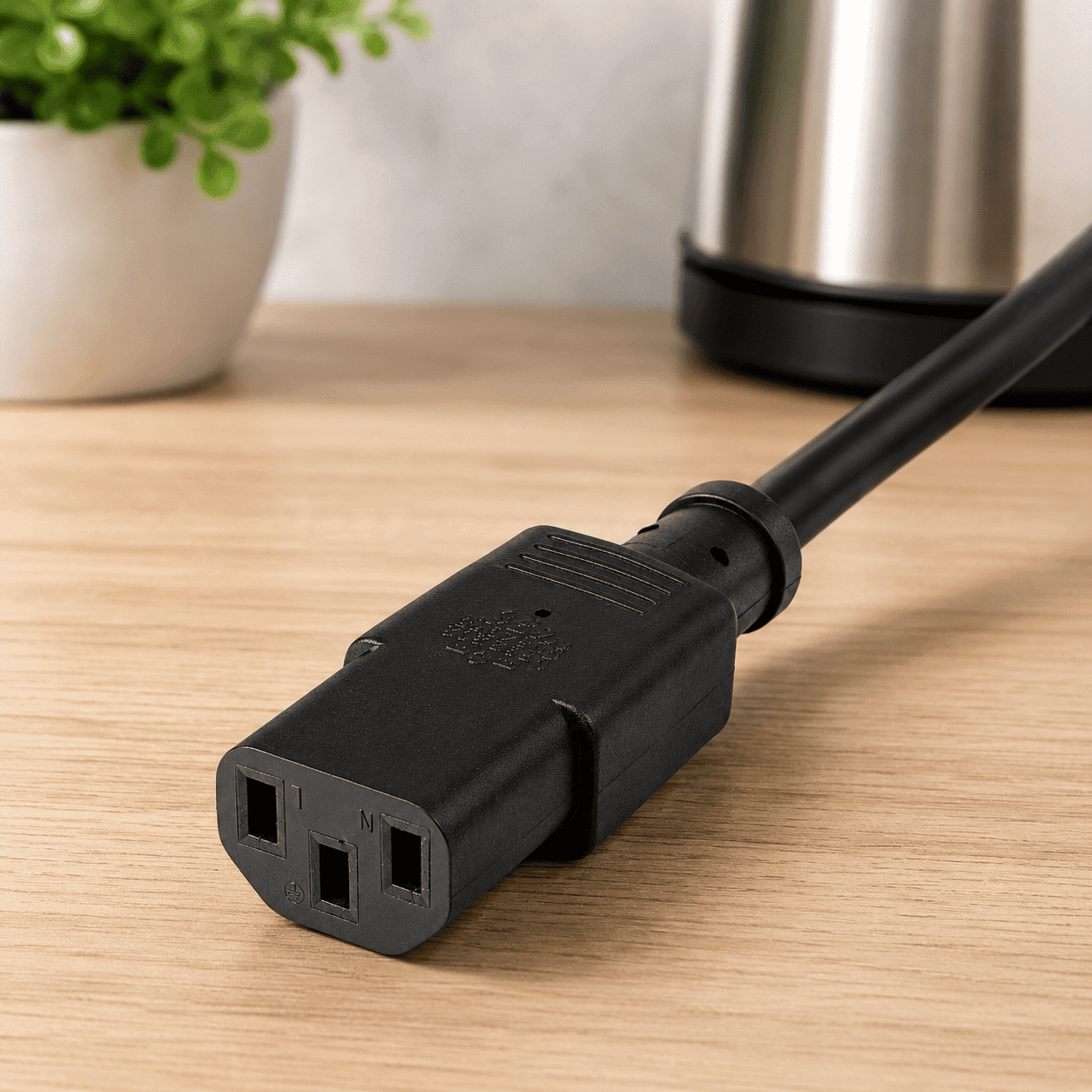 92A Electrical Plug to Kettle Cord - 1.5M - Image 1