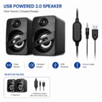 Astrum 2.0 CH USB 3.5MM Multimedia Speakers - Image 2